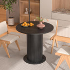 31.5 inch Round Dining Table for 2, Modern Farmhouse Kitchen Table