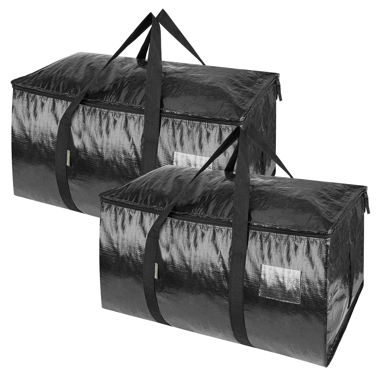 BALEINE 16-Pack Oversized Moving Bags with Reinforced Handles, Heavy-Duty Storage Tote for Clothes, Moving Supplies (Clear, 16-Pack)