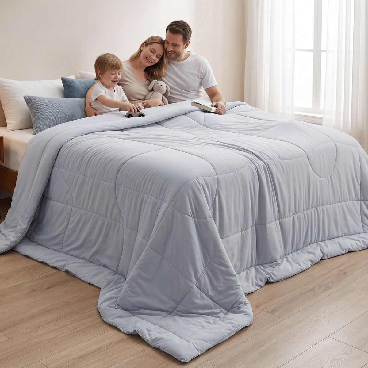 Bedsure Cooling Comforter Blankets for Hot Sleepers, All Season, King