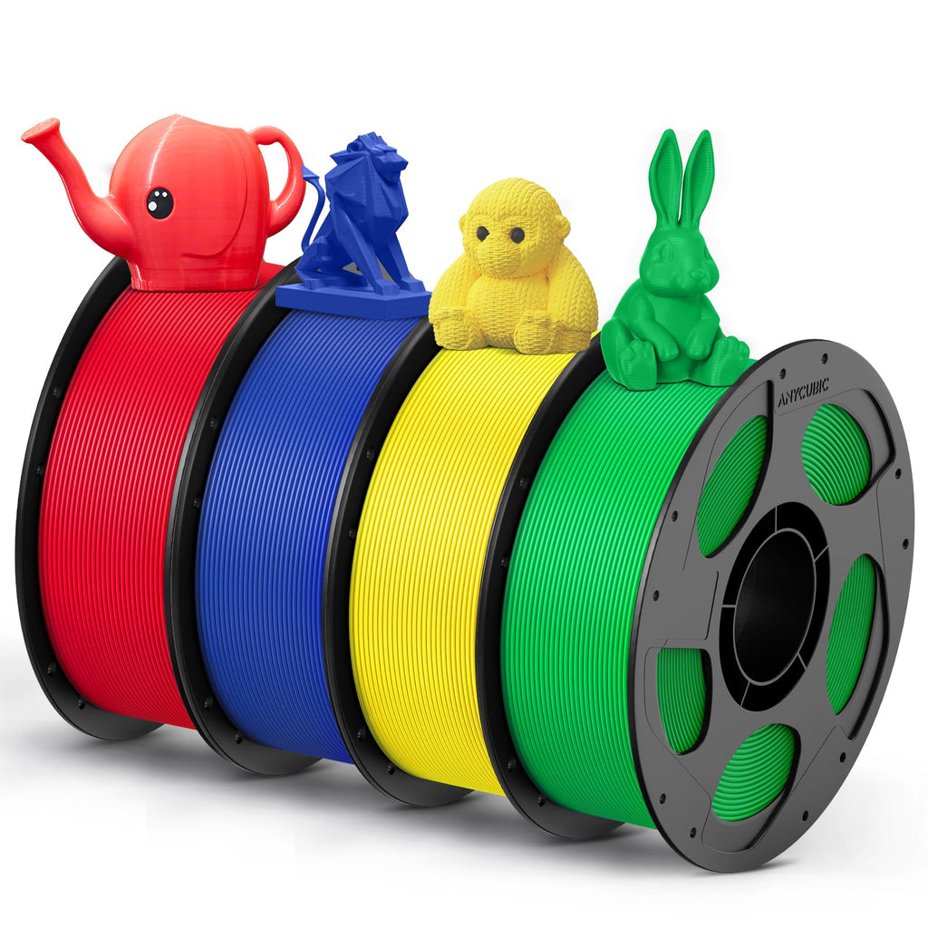 ANYCUBIC PETG Filament 1.75mm, Multicolor Bundle 10KG, Reusable Spool