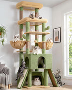 Globlazer Z78 Heavy Duty Cat Tree for 20lbs Large Adult Cats, Beige