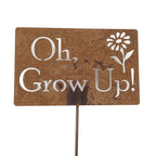 Funny Garden Stake 20 to 33 Inches Tall (Our Garden, XL 33" Tall)