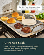 Caraway 19x12" Non-Stick Double Burner Griddle and Grill Press Set