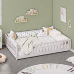Twin Montessori Floor Bed with Rails