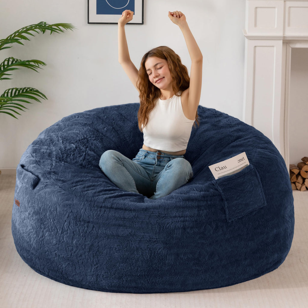 MAXYOYO Bean Bag Chair, Soft Bean Bag Sofa with Supportive Foam Filling