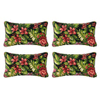 Outdoor Sunbrella Decorative Pillows Pack of 4, 20" x 12" Outdoor Pillow Set for Couch Bed Throw Patio Sofa, Airies Marble