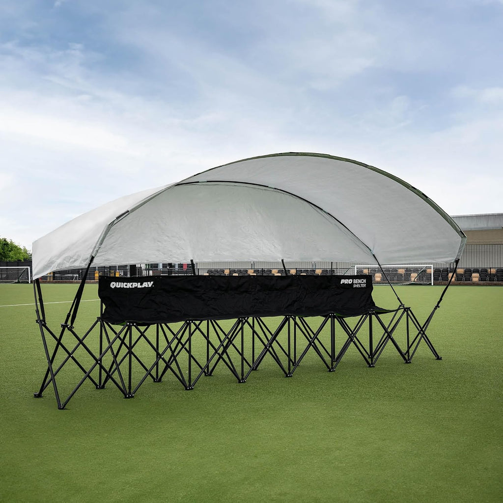 QuickPlay Pro 6-Seater Team Bench with Canopy Shelter - Sideline