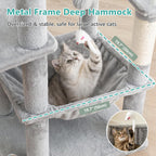 Cat Tree, 81.1" Skyward Corner Cat Tower for Large Cats VCT031W