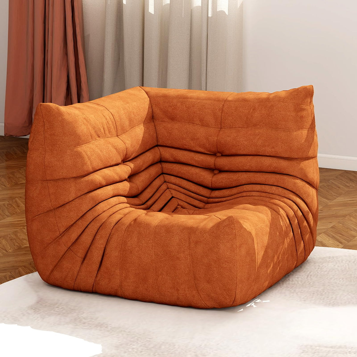 Bean Bag Chair for Adults, Memory Foam Bean Bag Sofa with Waterproof Fabric