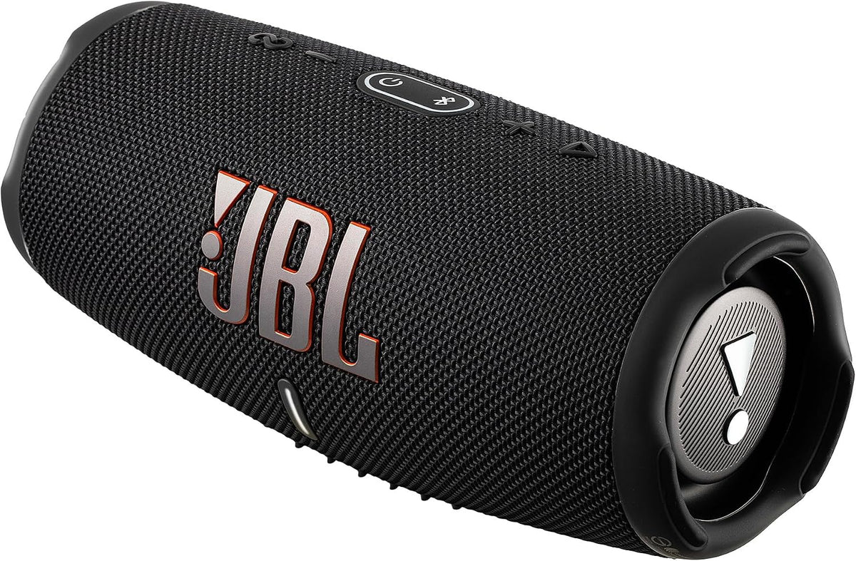 JBL Charge 5 Wireless Bluetooth Speaker (Black) | Rugged IP67 Waterproof Outdoor Audio with Deep Bass & 20H Playtime | Includes Protective Travel Case for Beach, Hiking, Camping, and More