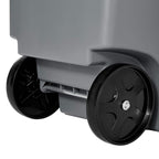 Rubbermaid Commercial Products Brute Rollout Trash Can, Gray, 65-Gallon