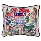 Catstudio Texas A&M Aggies Hand Embroidered Throw Pillow