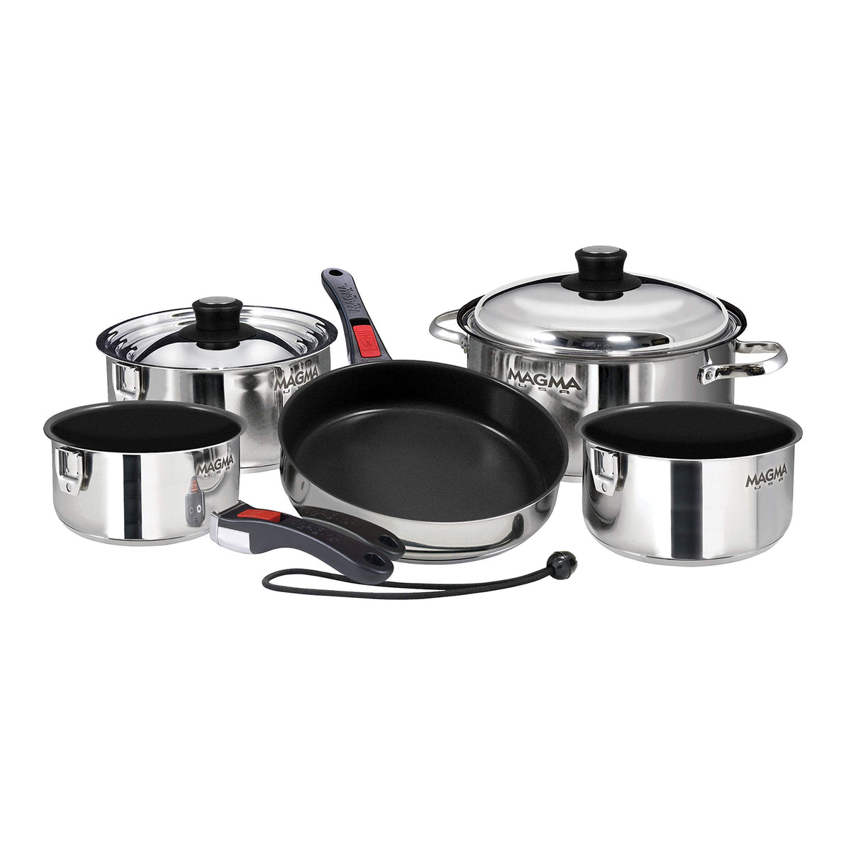 Magma A10-360L-IND 10 Piece Stainless Steel Nesting Cookware Set
