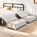 Fokyfok 2Pack Under Bed Storage Containers,16 inch Height,31 inch Long