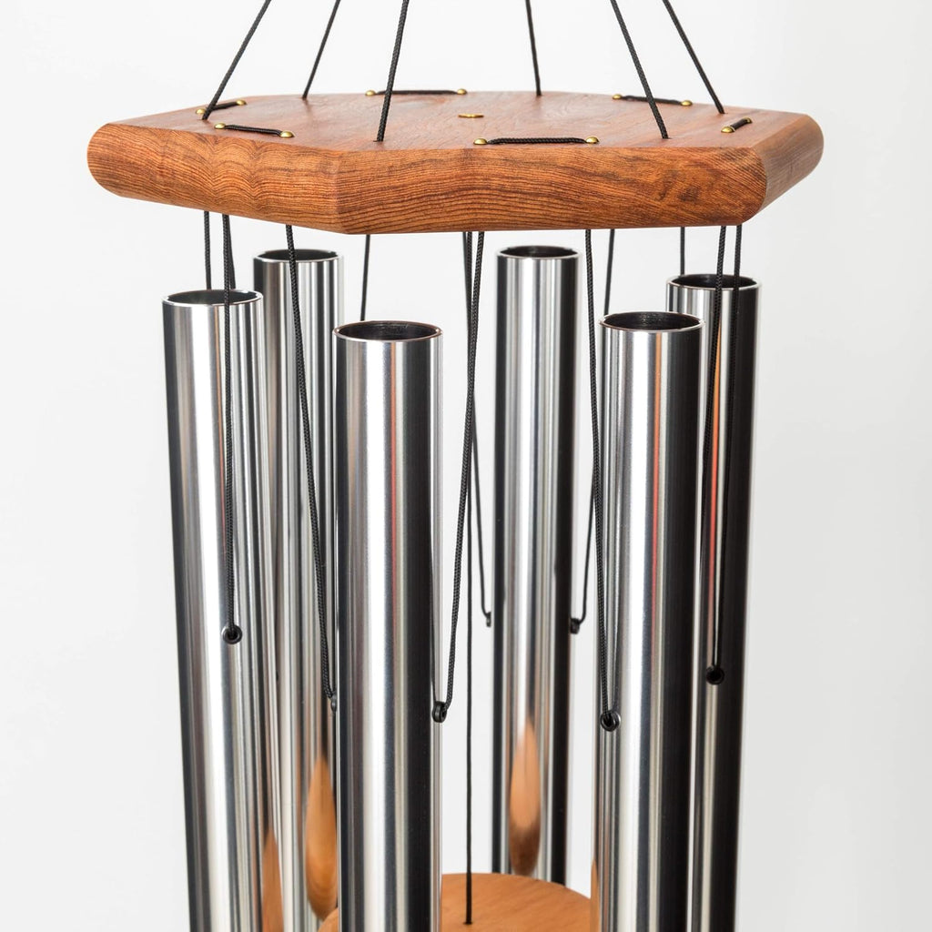 In Loving Memory 18-inch Windchime, Silver w/The Lord Bless You and Keep You… w/Customization