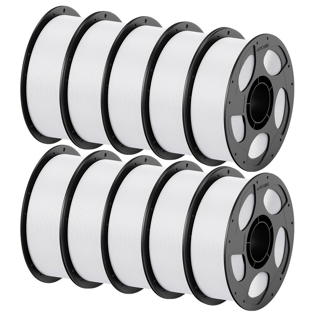 ANYCUBIC PETG Filament 1.75mm, Multicolor Bundle 10KG, Reusable Spool