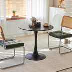 Round Dining Table, 31.5" Tulip Table (Black)