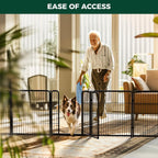 FXW Dog Gate, Extra Wide Adjustable for Openings Up to 165", 32" H