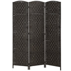 HOMCOM Room Divider 6-Panel, 6FT-Tall Folding Privacy Screen, Natural