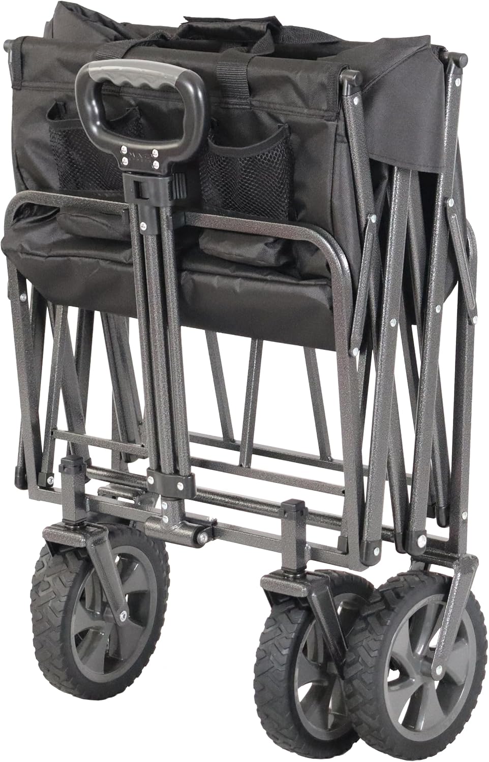 Mac Sports Collapsible Folding Outdoor Utility Wagon, Black