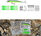 Fishing Pole Combo, 6.9ft 2Pcs Telescopic Rods Set, Collapsible Carbon Fiber Fishing Rods, 2PCS Spinning Reel Set with Carrier Bag Freshwater Fishing Rod and Reel Combos Kits