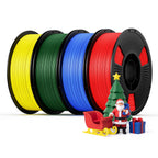 UJOY3D 10kg Elite PLA+ 3D Printer Filament Bundle, 10 Color Pack 3D Printing Filament 1.75mm, 1kg Spool 10 Pack, Black+Jade White+Cream White+Grey+Red+Cobalt Blue+Green+Orange+Yellow+Beige Skin