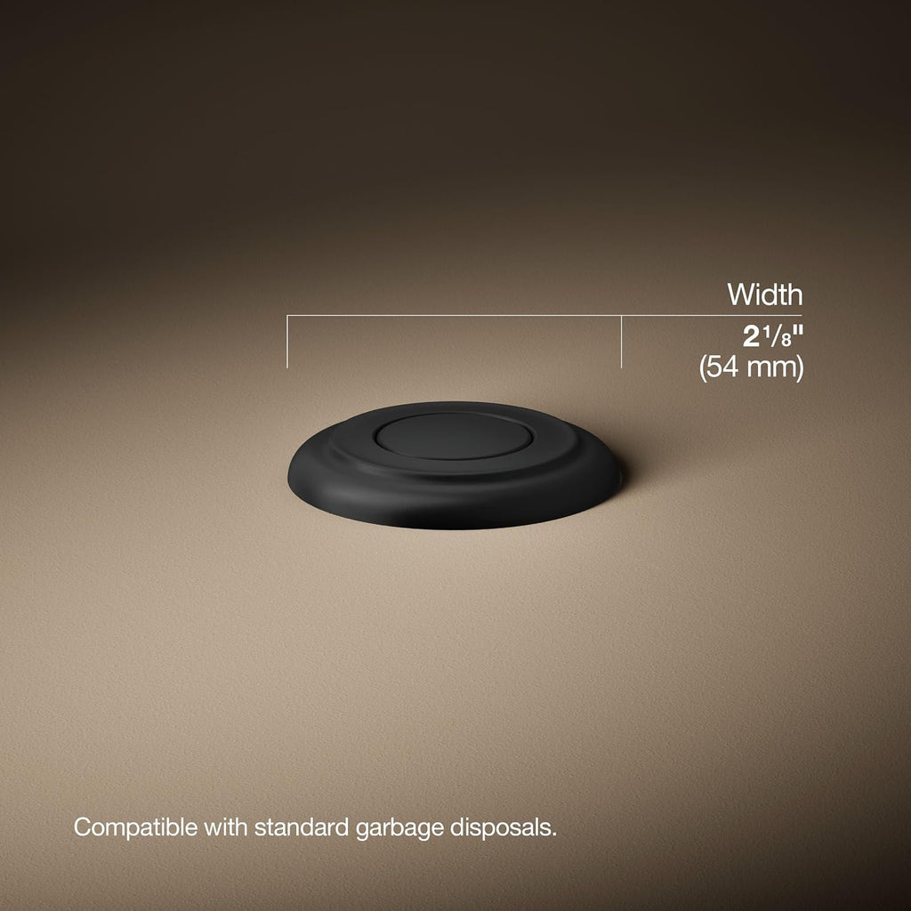 Kohler K35723-BL Garbage Disposal Air Switch Kit Matte Black