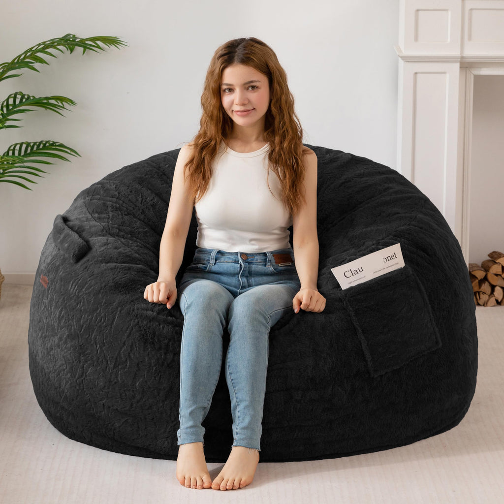 MAXYOYO Bean Bag Chair, Soft Bean Bag Sofa with Supportive Foam Filling