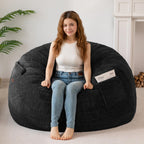 MAXYOYO Bean Bag Chair, Soft Bean Bag Sofa with Supportive Foam Filling