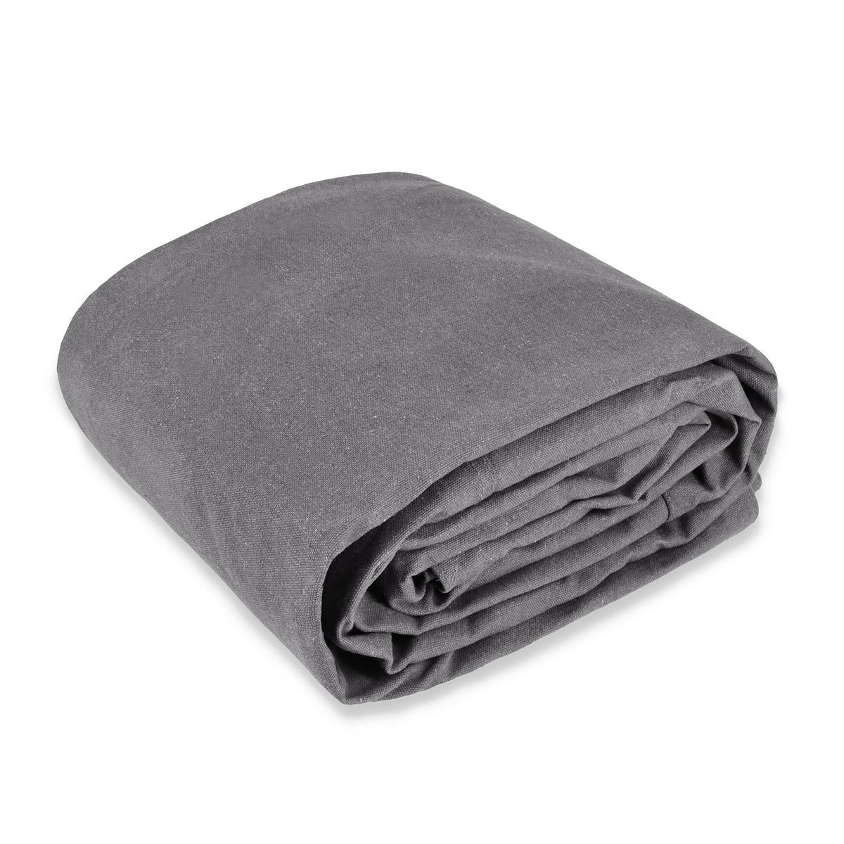 WHITEDUCK Canvas Tarp 18 oz. Heavy Duty Water Repellent UV Resistant, Rustproof Grommets, Industrial & Commercial Use Cloth Tarp (Cut Size: 8'x12', Finished Size: 7'6"x11'6", Olive Drab)