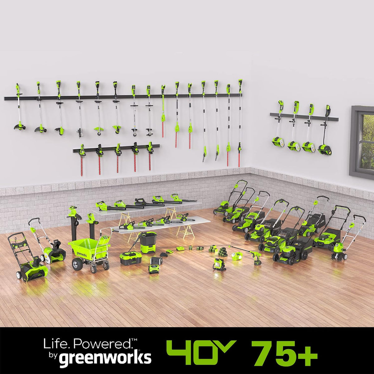 Greenworks 40V 12 in Cordless String Trimmer, 2.0 Ah Battery and Charger