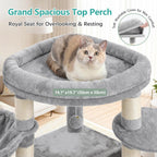 Cat Tree, 81.1" Skyward Corner Cat Tower for Large Cats VCT031W