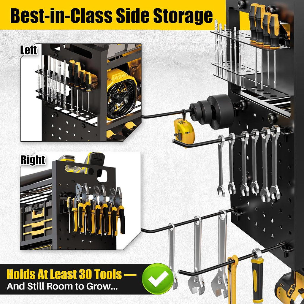 Large 49''Wide Power Tool Organizer Wall Mount, Charging Station