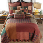 Donna Sharp Cotton Twin Quilt - Campfire Square, 68" x 90"