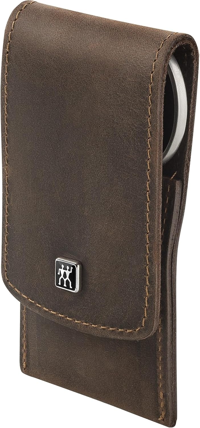 ZWILLING Beauty TWINOX 4-pc Manicure Set with Brown Leather Case