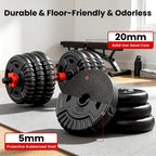 Adjustable Dumbbell Set,22/33/45/70/90lb Free Weight Set with Connector,5-in-1 Dumbbell Set for Barbells,Kettlebells,Push up Stand,Weight Plate,Fitness Exercises for Home Gym Suitable Men/Women
