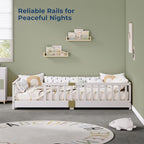 Twin Montessori Floor Bed with Rails