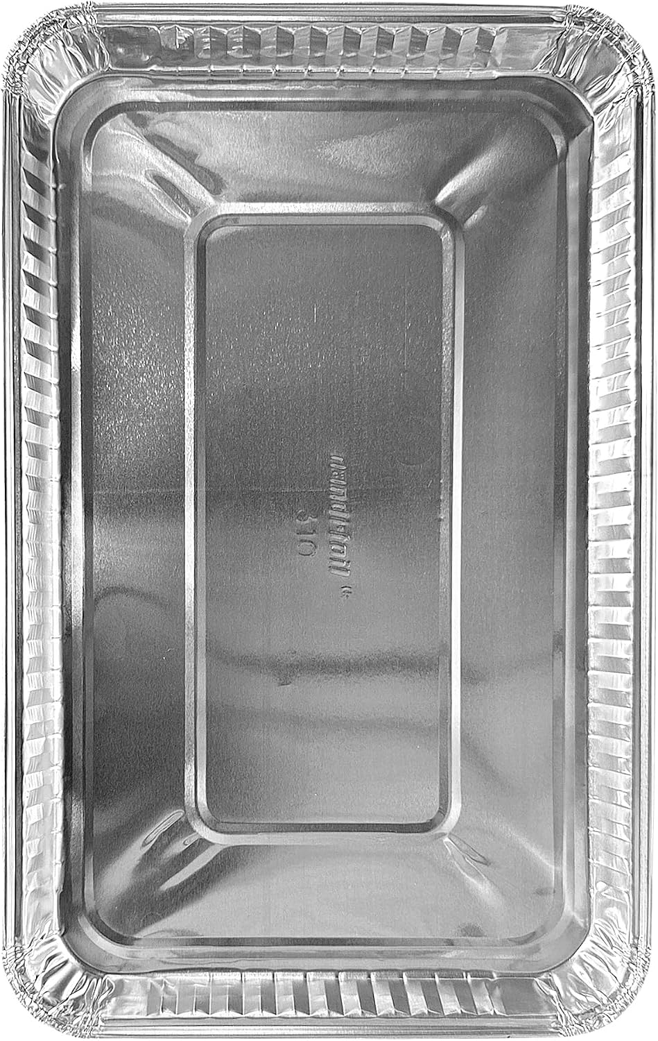 PACTOGO 11" x 7" x .75" Oblong Disposable Aluminum Foil Danish Cake Pans - Shallow Baking Sheets Ideal for Sweets, Cakes, Cookies (Pack of 100)