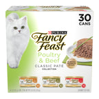 Fancy Feast Purina Gravy Lovers Poultry and Beef Grilled Gourmet Wet Cat Food Variety Pack - 3 oz. Cans,(Pack of 60)