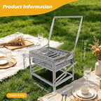 Ergocar Charcoal Grill Rotating 4-Tier Charcoal Tray With Skewers Ideal