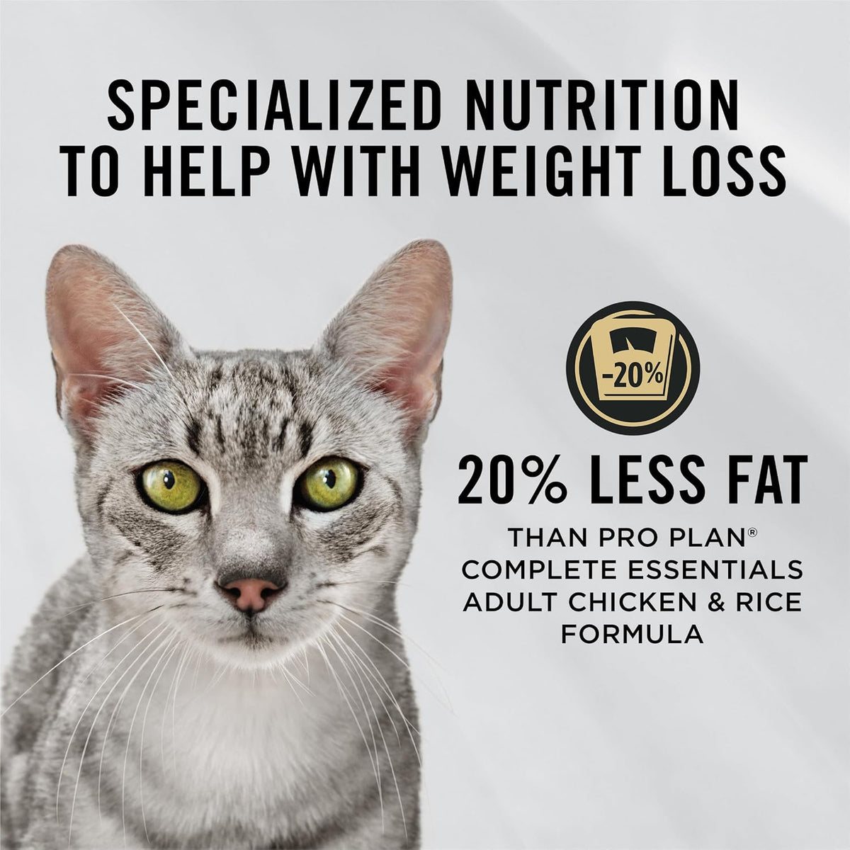 Purina Pro Plan Weight Management Dry Cat Food, Chicken & Rice, 16 lb Bag