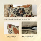 Outdoor Sunbrella Decorative Pillows Pack of 4, 20" x 12" Outdoor Pillow Set for Couch Bed Throw Patio Sofa, Airies Marble