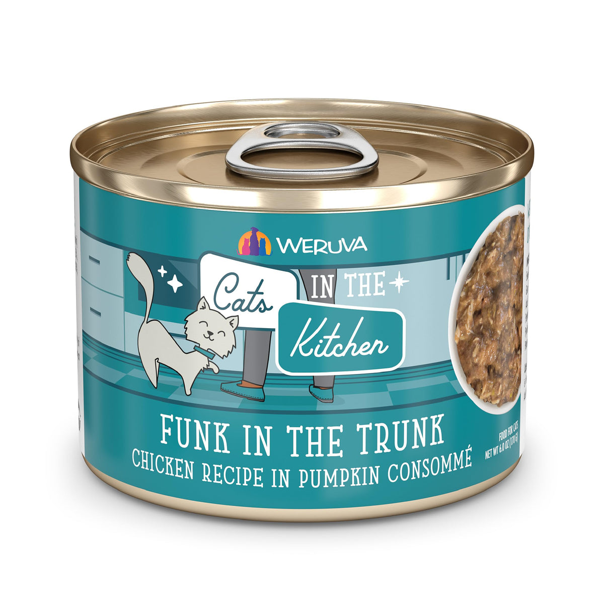 Weruva Cats in the Kitchen, Kitchen Cuties Variety Pack, Wet Cat Food, 6oz Cans (Pack of 24)