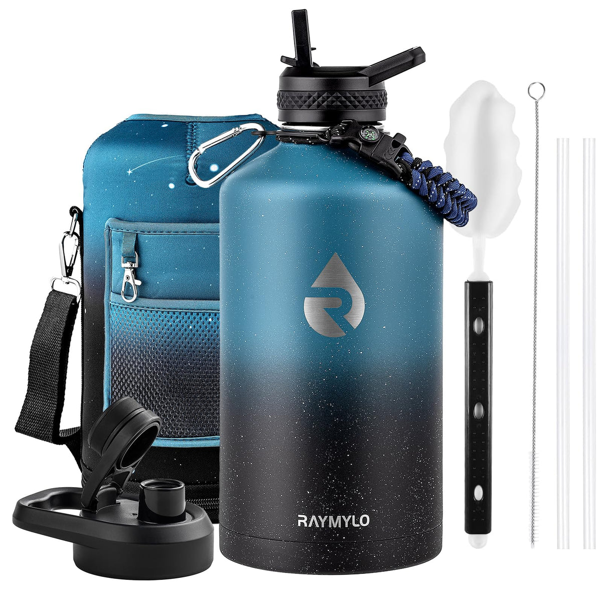 RAYMYLO Insulated Water Bottle 40 oz, Triple Wall Vacuum Stainless Steel