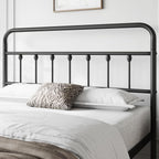 Yaheetech Queen Metal Platform Bed Frame, Victorian Headboard & Footboard