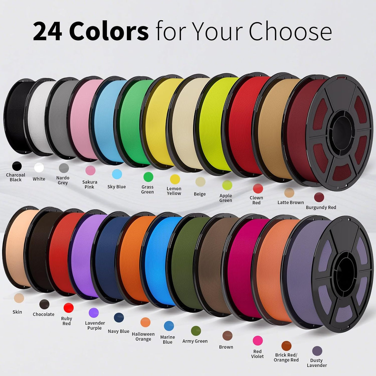 iSANMATE 16KG Matte PLA Filament Bundle 1.75MM 30-300mm/s for Bambu Lab