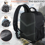 Fishing Backpack with Tackle Boxes and Lures Kit, Fish Gear, 2 Rod Holder