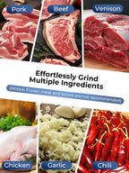 Commercial Meat Grinder, 1100W Electric Meat Grinder Heavy Duty