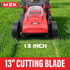 MZK 20V 13-Inch Electric Lawn Mower, Compact Brushless Mower
