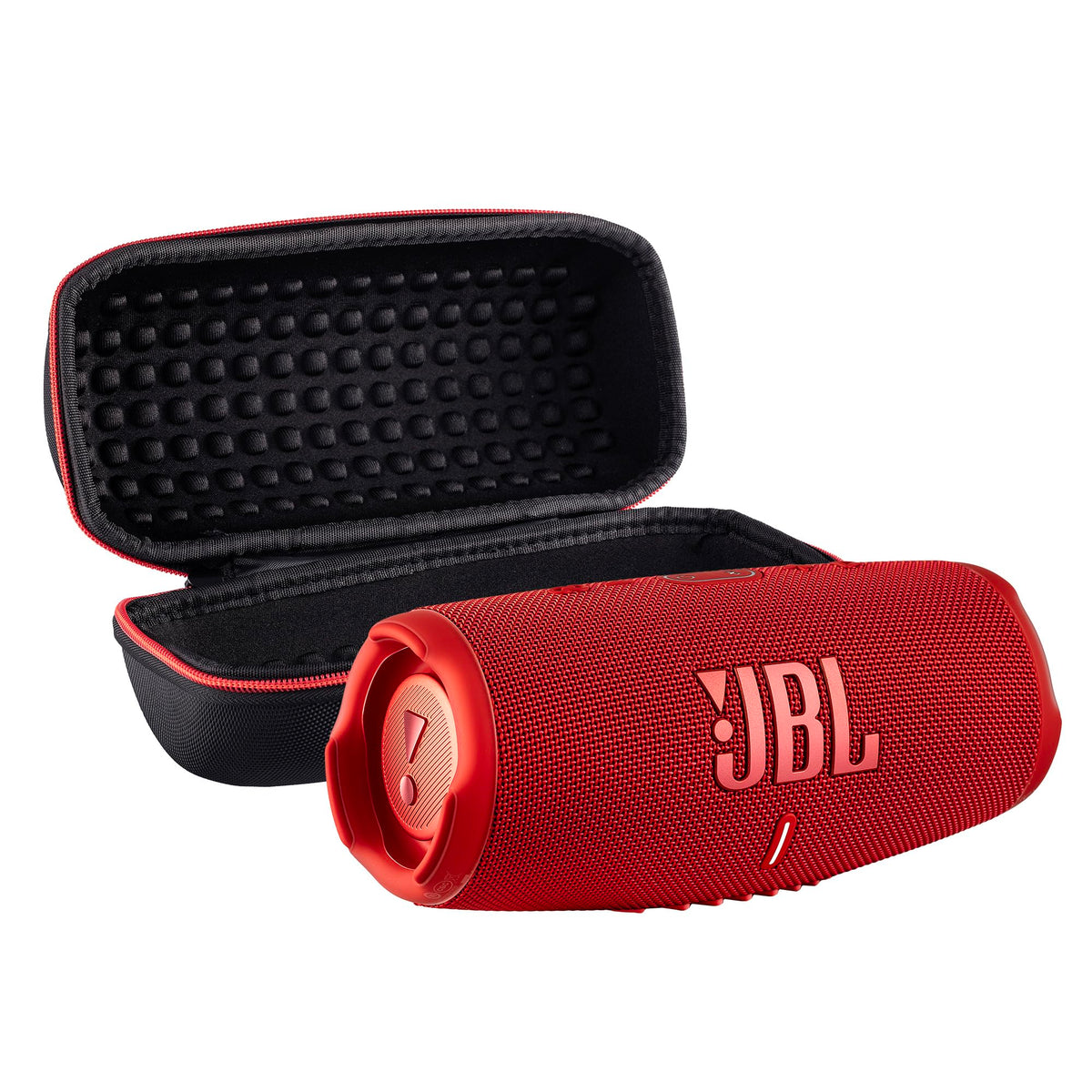 JBL Charge 5 Wireless Bluetooth Speaker (Black) | Rugged IP67 Waterproof Outdoor Audio with Deep Bass & 20H Playtime | Includes Protective Travel Case for Beach, Hiking, Camping, and More